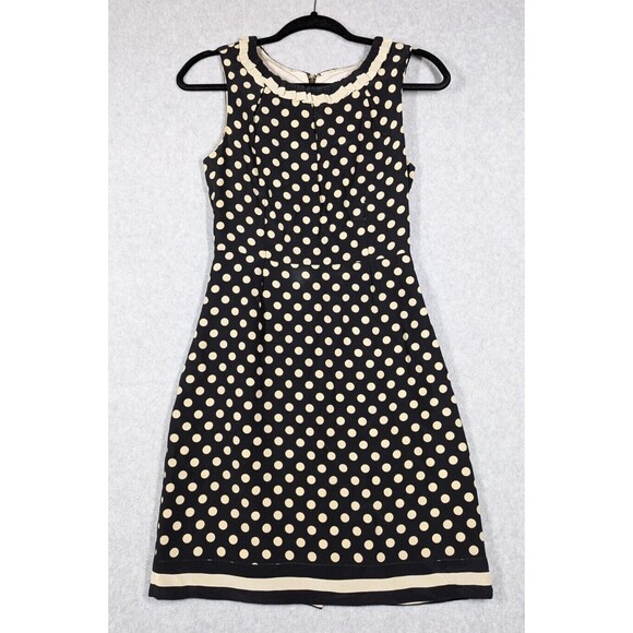 kate spade Dresses & Skirts - Kate Spade Women Dress Size 00 Hailee Silk Sleeveless Shift Pleated Polka Dot